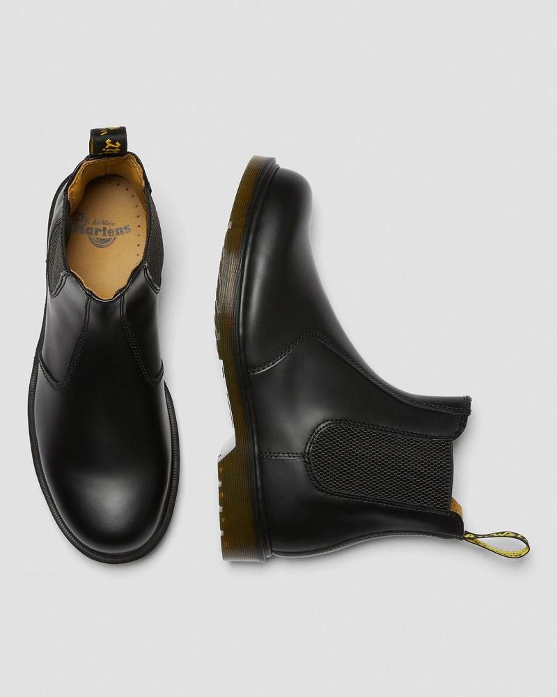 Dr Martens 2976 Smooth Lær Chelsea Støvler Herre Svarte | Norge 318UZG